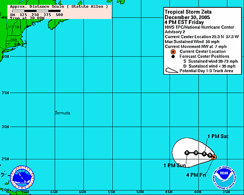 [Image of 5-day forecast of predicted track, and coastal areas under a warning or a watch]